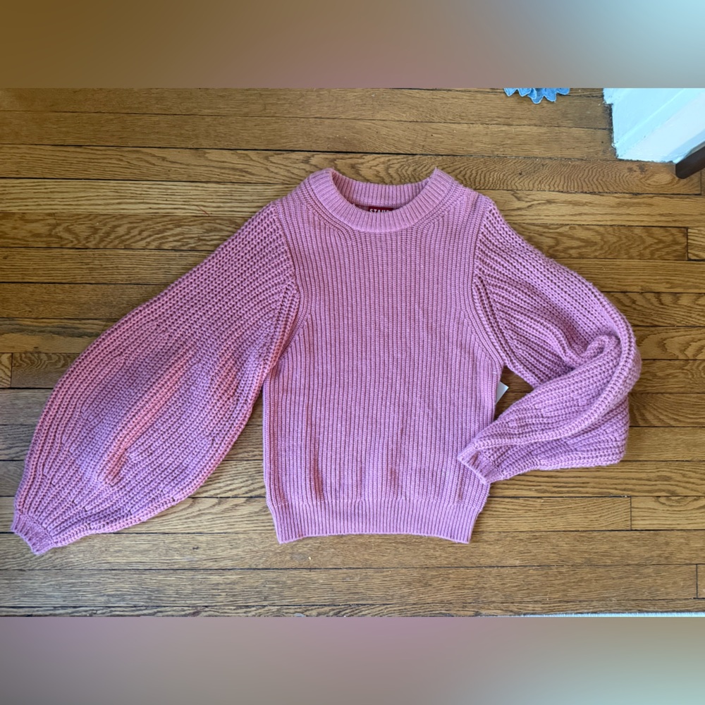 STAUD Pink Crewneck Sweater - Size XS - NWOT